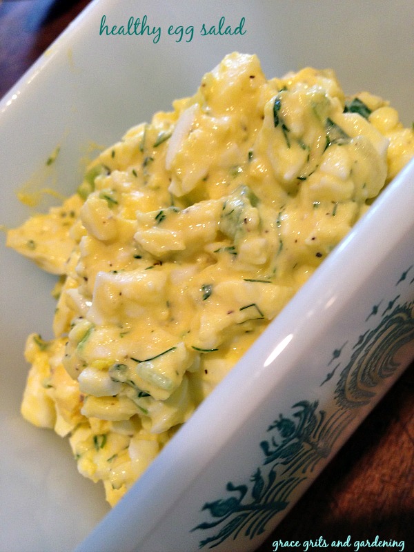 Healthy Egg Salad - grace grits and gardening