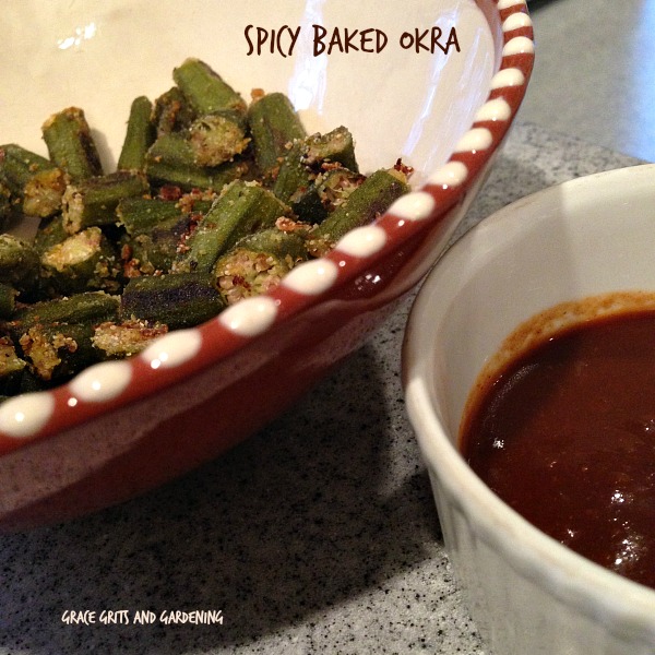 spicy baked okra