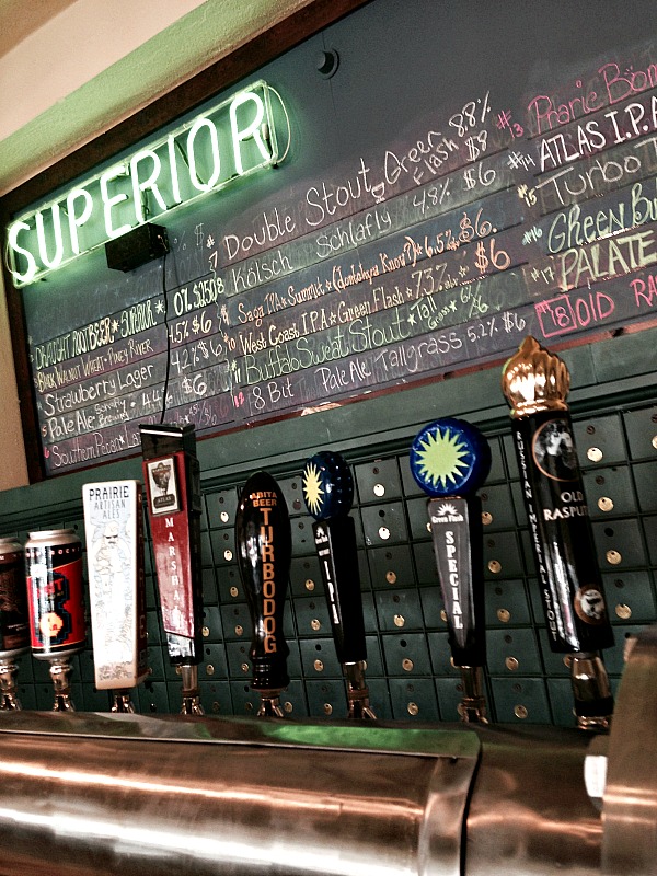 Superior Bath House Craft Beer on Tap