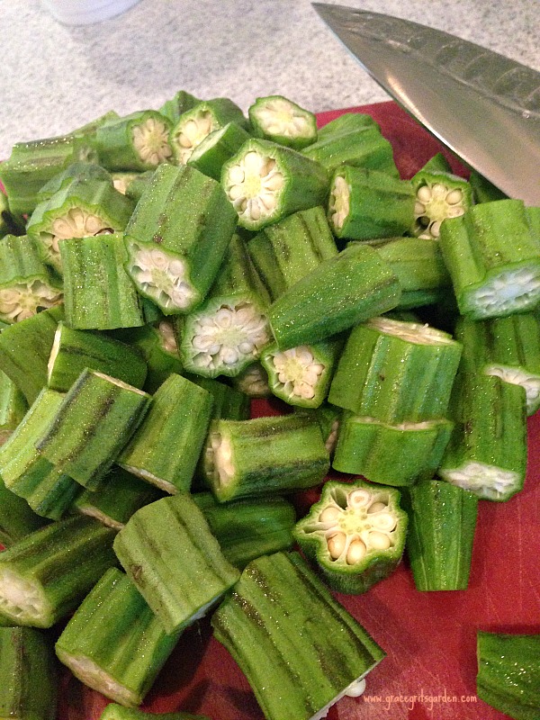 Roasted Okra with Mint - perfect summer dish!