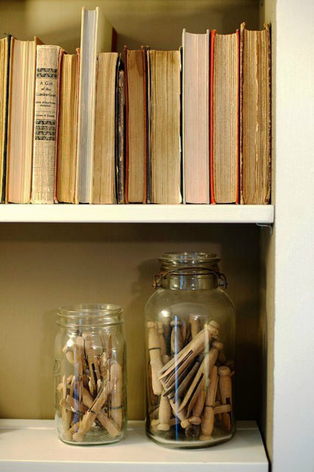 cline rose interior design bookshelf