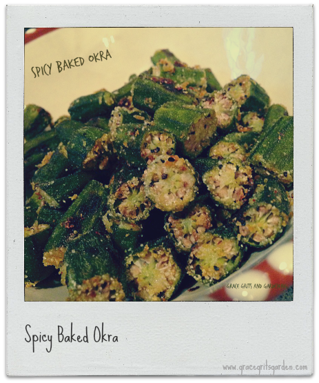 Spicy Baked Okra