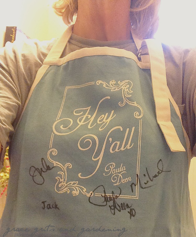 Paula Deen autographed apron