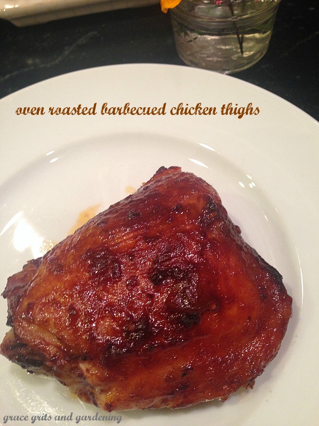 oven roasted barbecued chicken for Memorial Day!