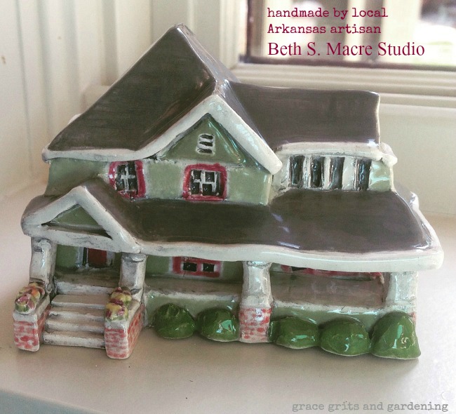 tiny clay house by Beth S Macre Studio