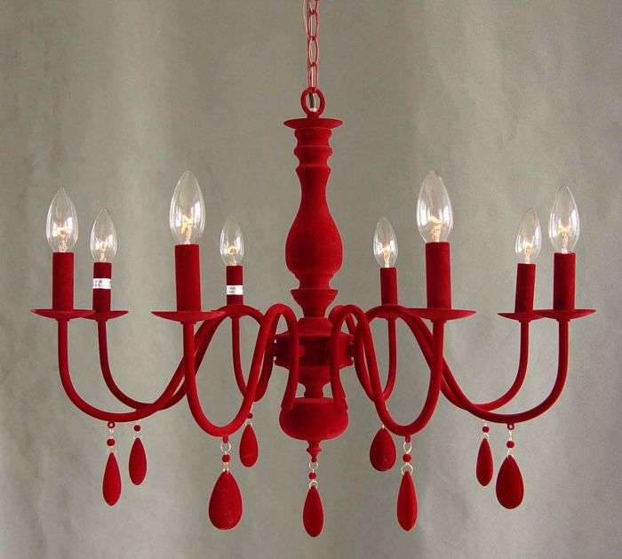 Red chandelier for tailgating?