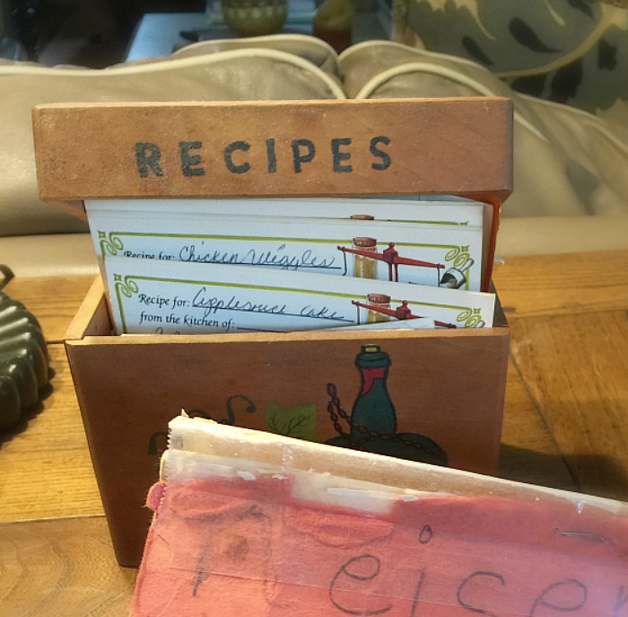 Nana's recipe box
