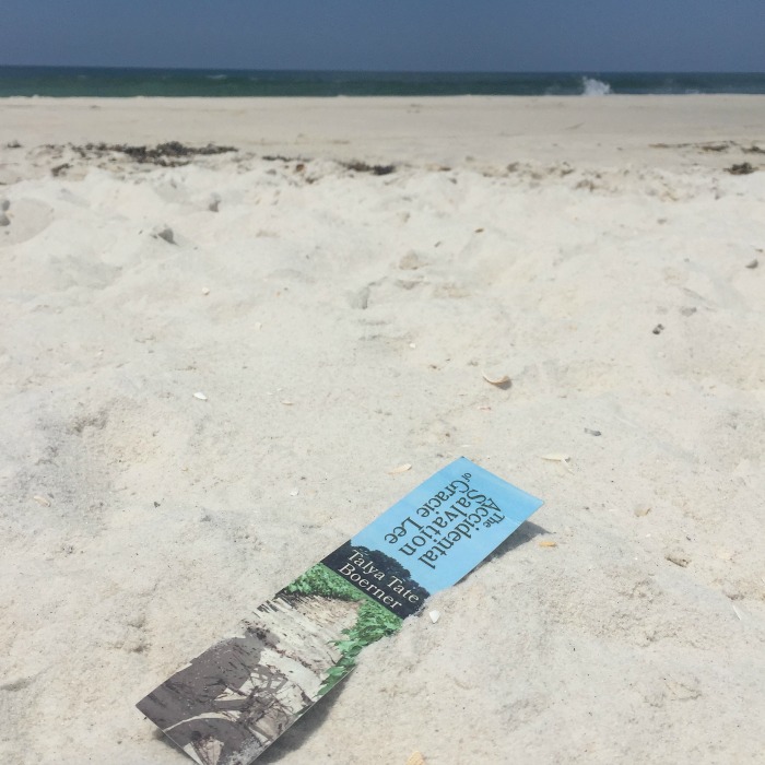 bookmark in the sand