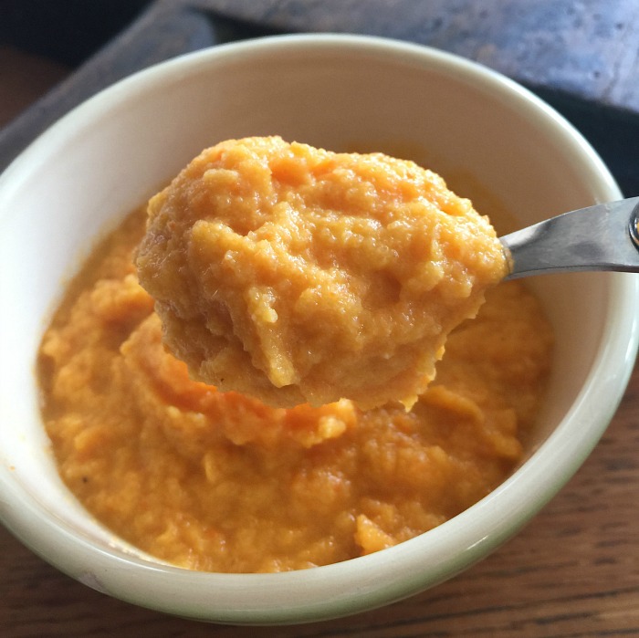 spicy creamed carrots and cauliflower