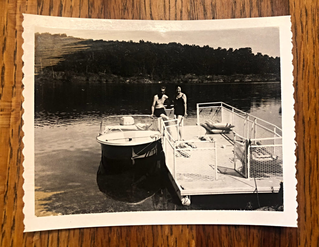 Nana and Papa Creecy at Lake Norfork.