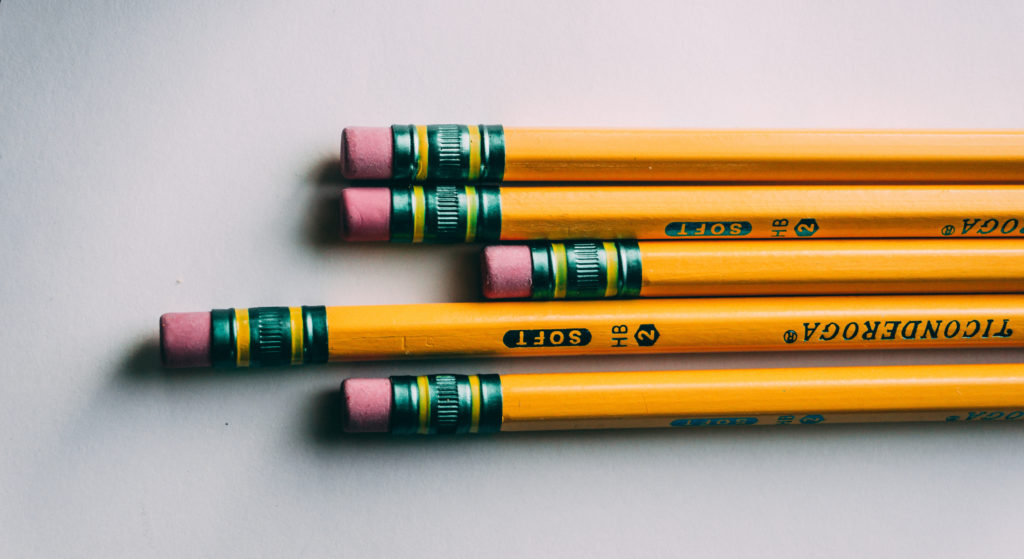 number 2 pencils