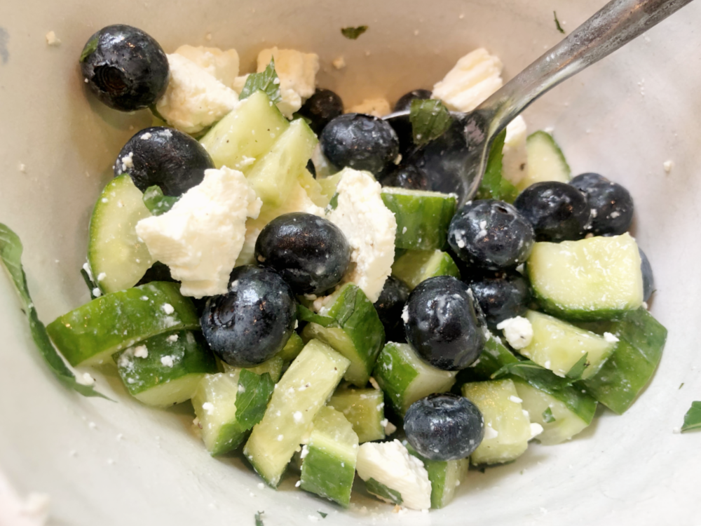 Blueberry Cucumber Salad