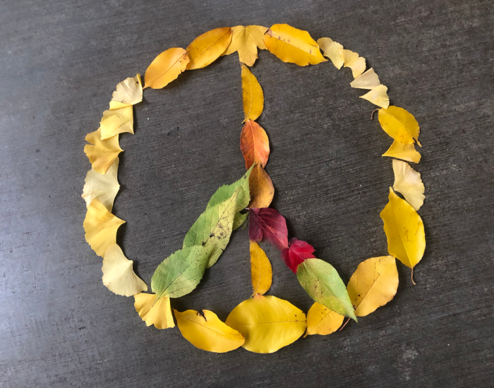 Peace - Leaf Art
