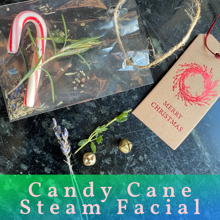 candy cane steam facial